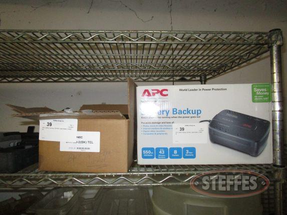 APC battery backup, Brother Label Maker, - NEC tel_1.jpg